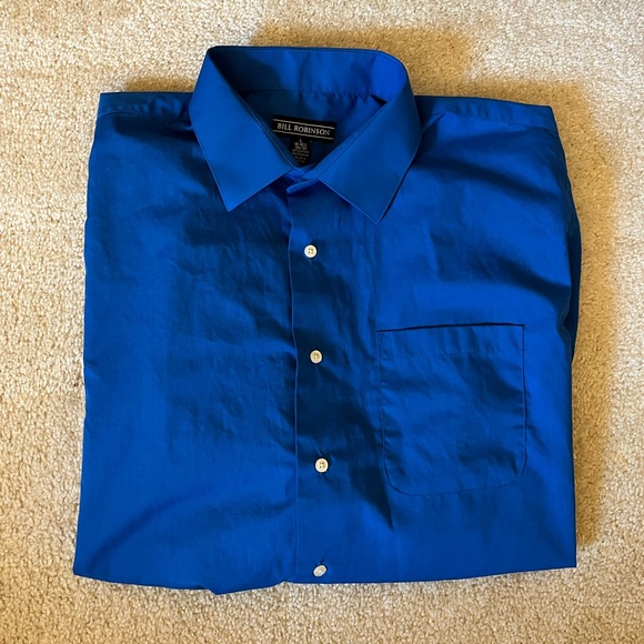 bill robinson dress shirts Bill Robinson Long Sleeve Dress Shirt And Handmade Tie Size L 16-34/35